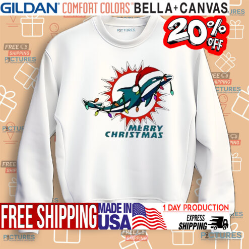 Miami Dolphins Mascot Merry Christmas shirt