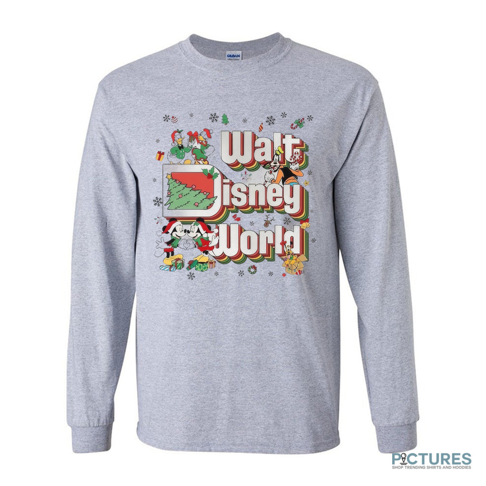 Mickey And Friends Walt Disney World Christmas Comfort Colors Shirt