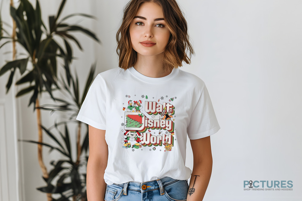 Mickey And Friends Walt Disney World Christmas Comfort Colors Shirt