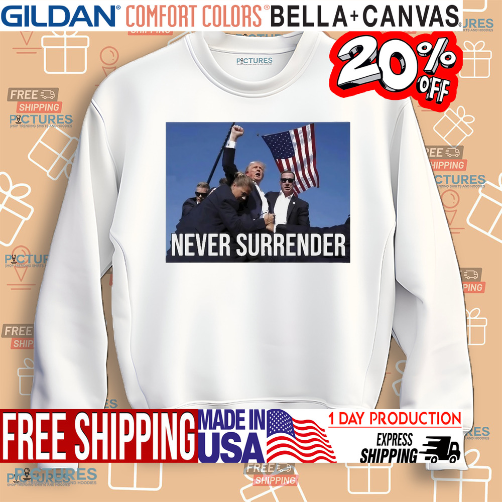 Pam Bondi Trump Assassination Never Surrender Shirt