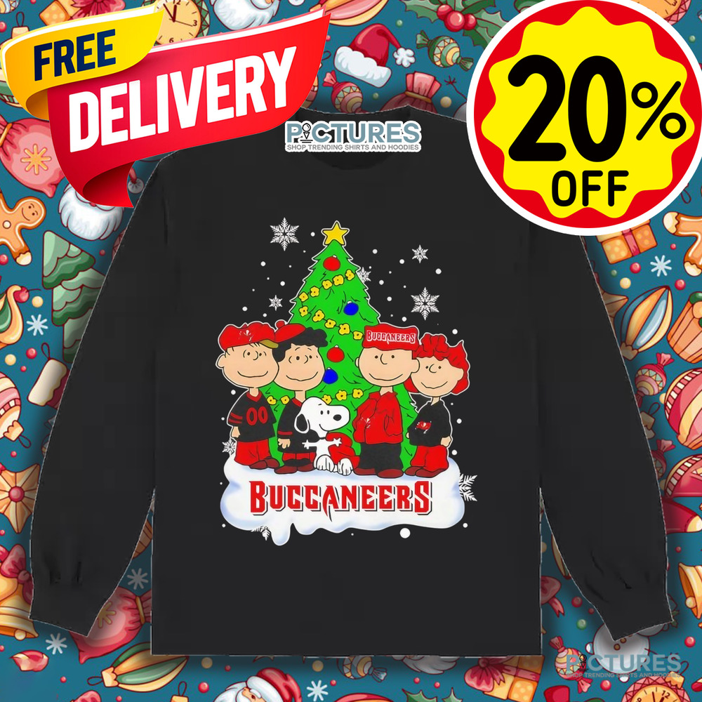 Peanuts characters Tampa Bay Buccaneers Christmas Tree Shirt