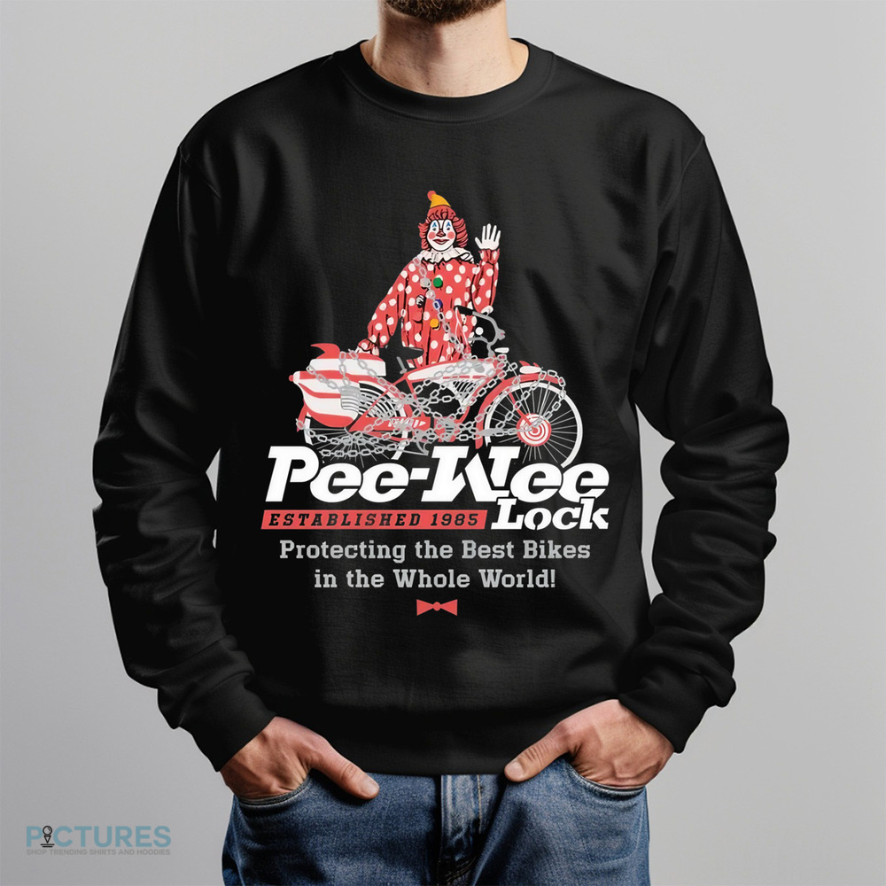 Pee Wee Lock Established 1985 Protecting The Best Bikes In The Whole World Shirt