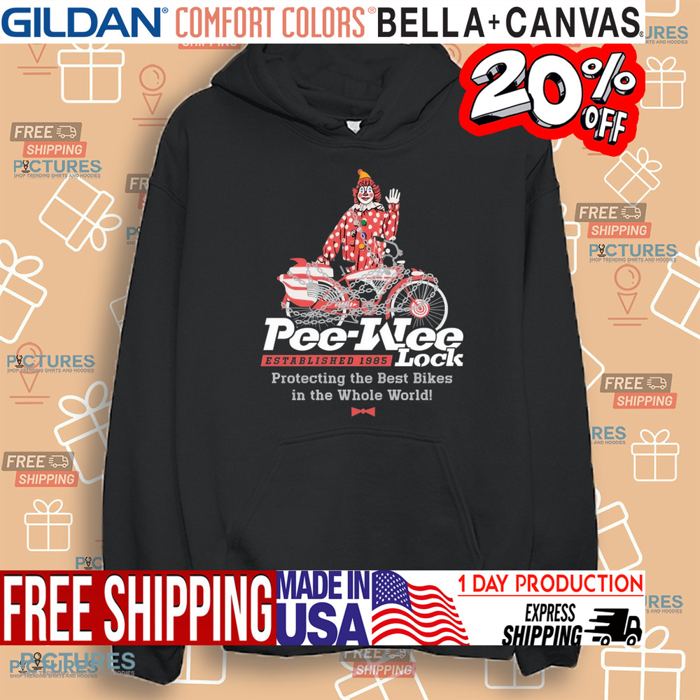 Pee Wee Lock Established 1985 Protecting The Best Bikes In The Whole World Shirt