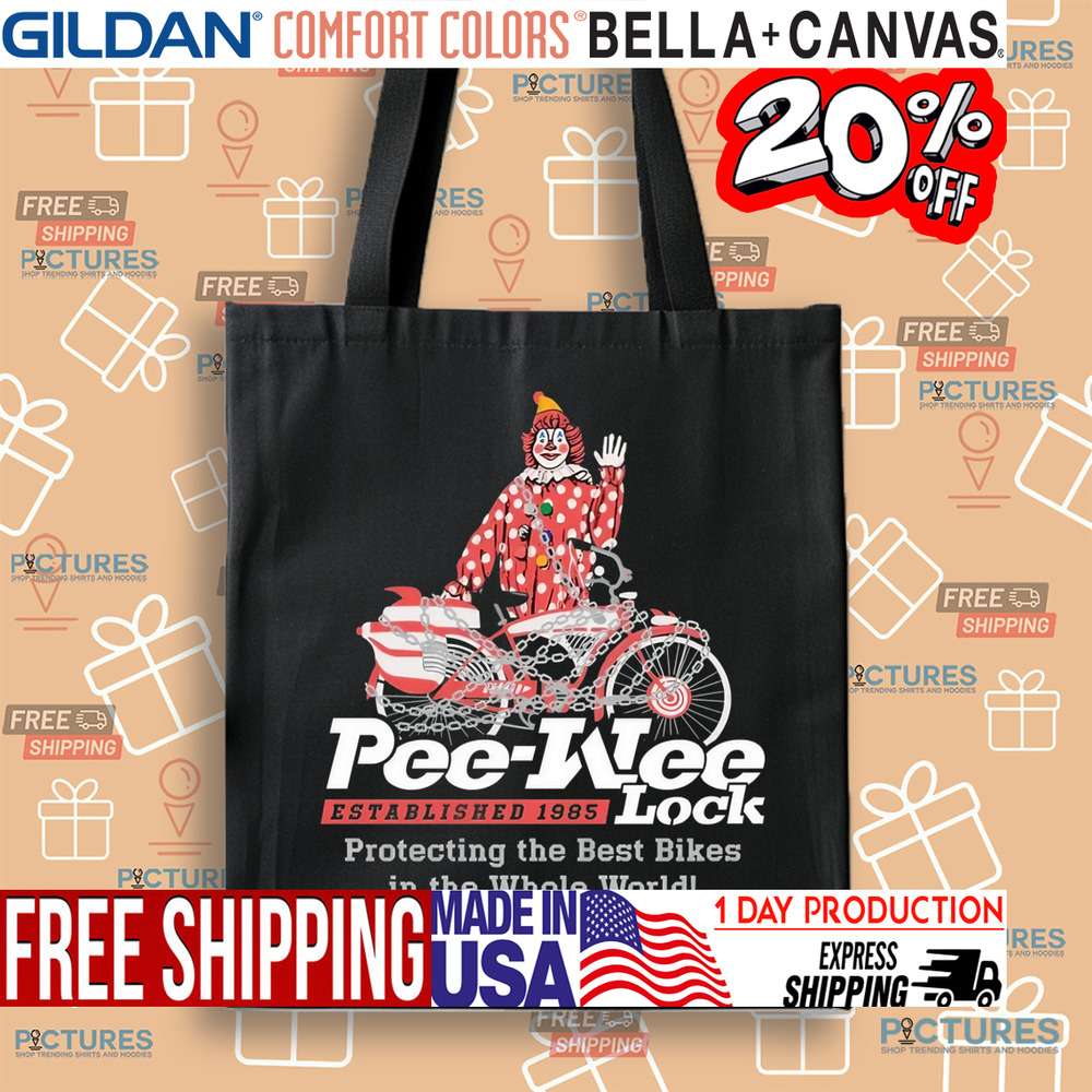Pee Wee Lock Established 1985 Protecting The Best Bikes In The Whole World Shirt