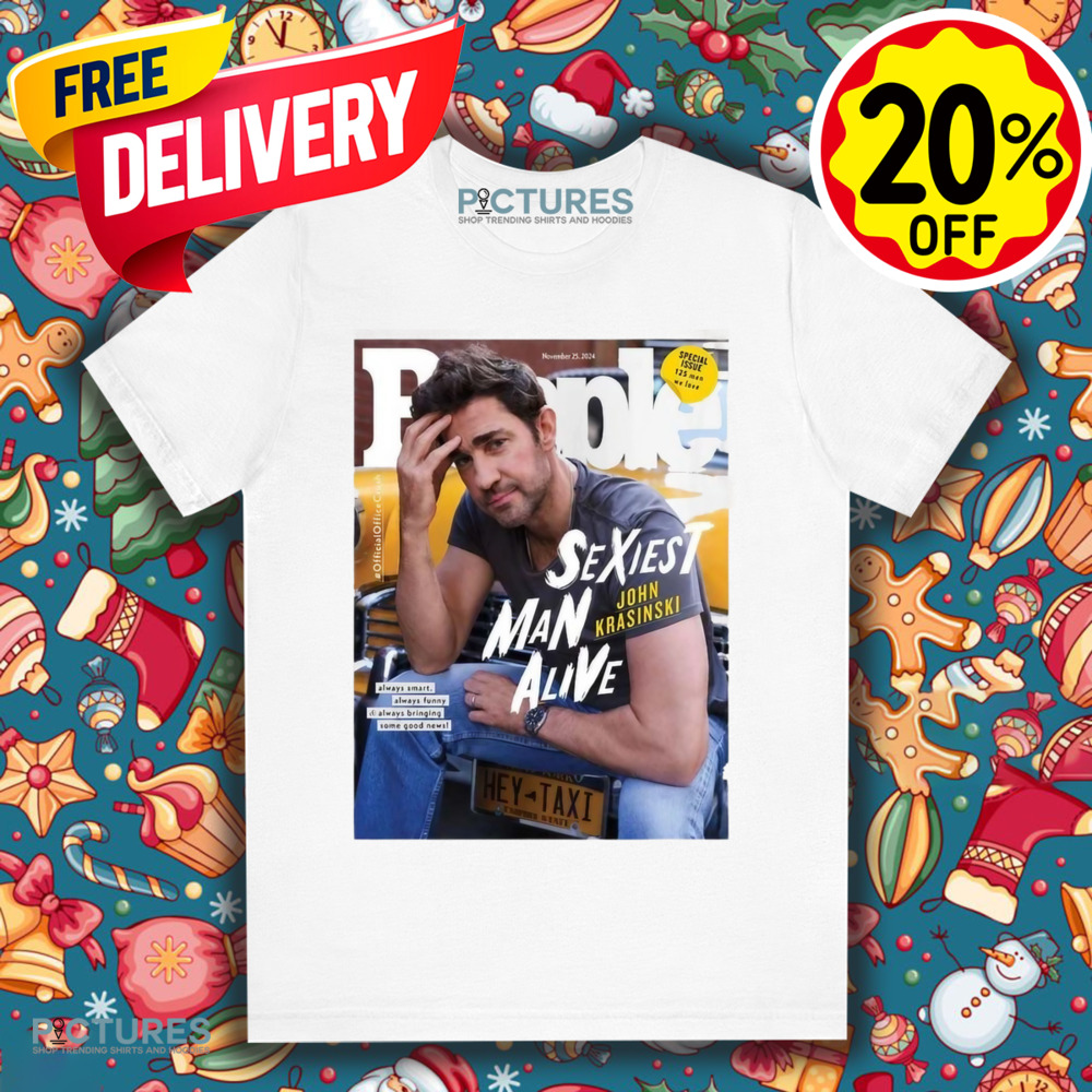 People’s 2024 Man Alive John Krasinski Always Smart Funny Bringing Some Good News Poster Shirt