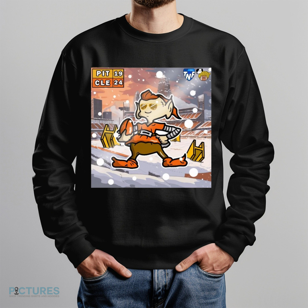 Pittsburgh Steelers Vs Cleveland Browns 19 24 TNF Victory Doodle Poster Shirt