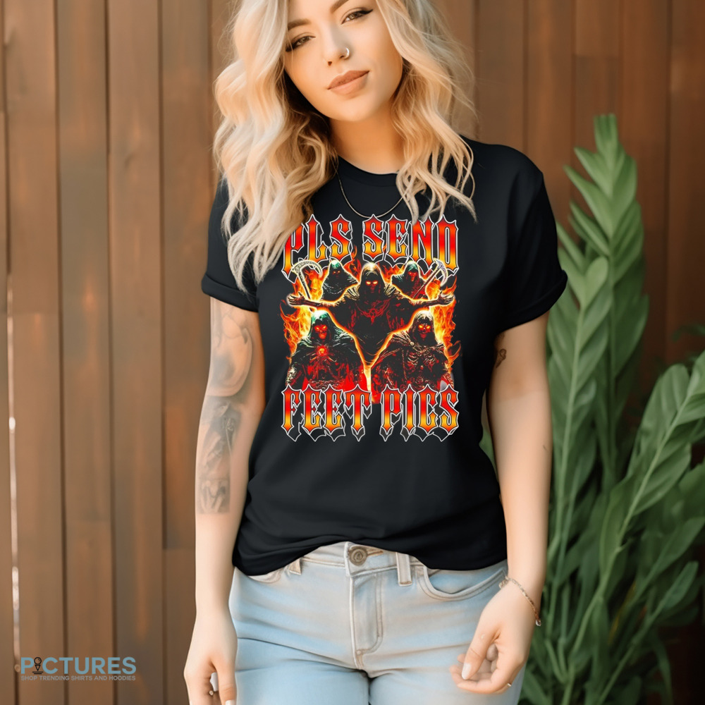 Pls send feet pics death reaper flames vintage shirt
