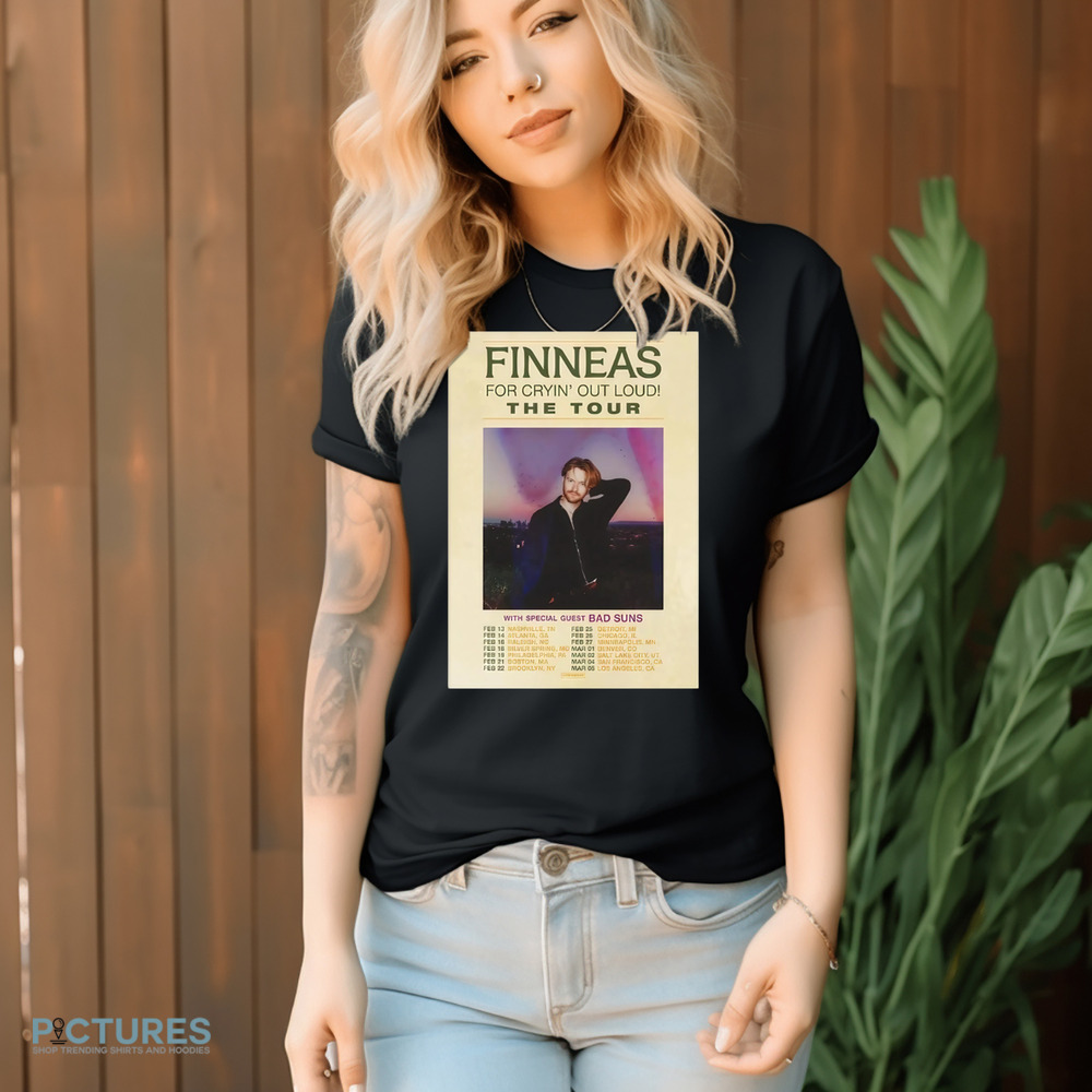Poster Finneas For Cryin' Out Loud The Tour Shirt