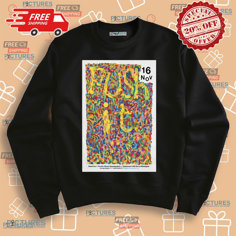 Push It Twenties Pushing Wood Sound System Nov 16 2024 Vera in Groningen Netherlands Show Shirt