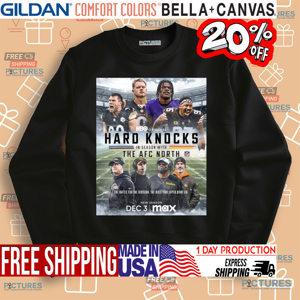Ravens Bengals Browns and Steelers Hard Knocks In Season With The AFC North The Battle For The Division The Quest For Super Bowl LIX Poster Shirt