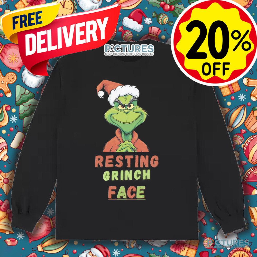 Resting Grinch Face Christmas Shirt