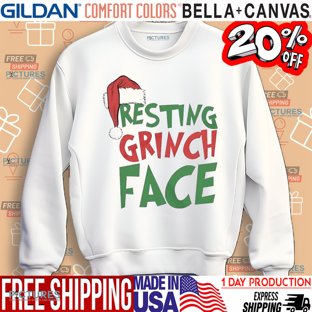 Resting grinch face Christmas shirt