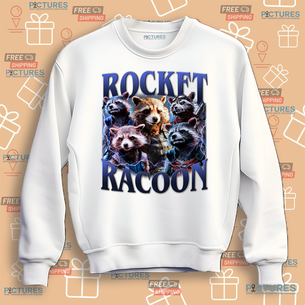 Rocket Racoon Guardians of the Galaxy Vintage Bootleg Shirt