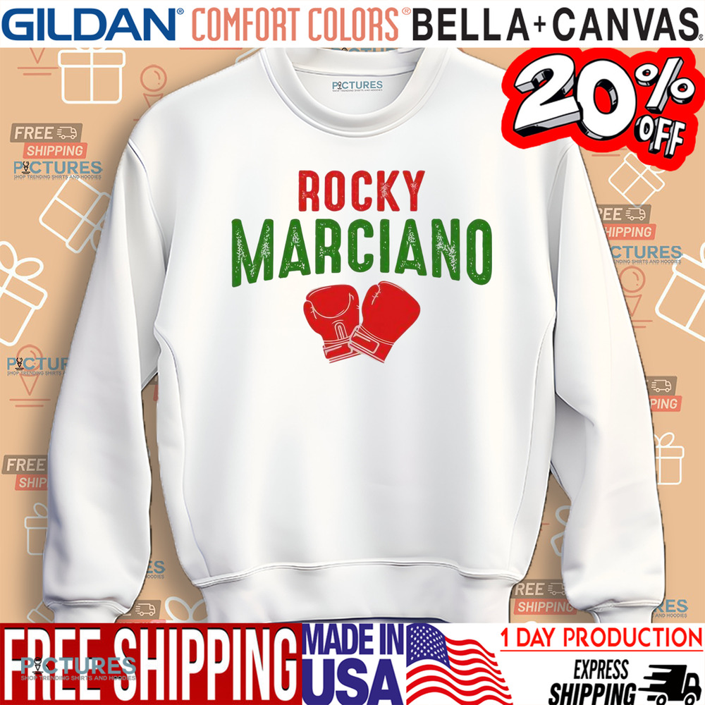 Rocky marciano boxing gloves shirt