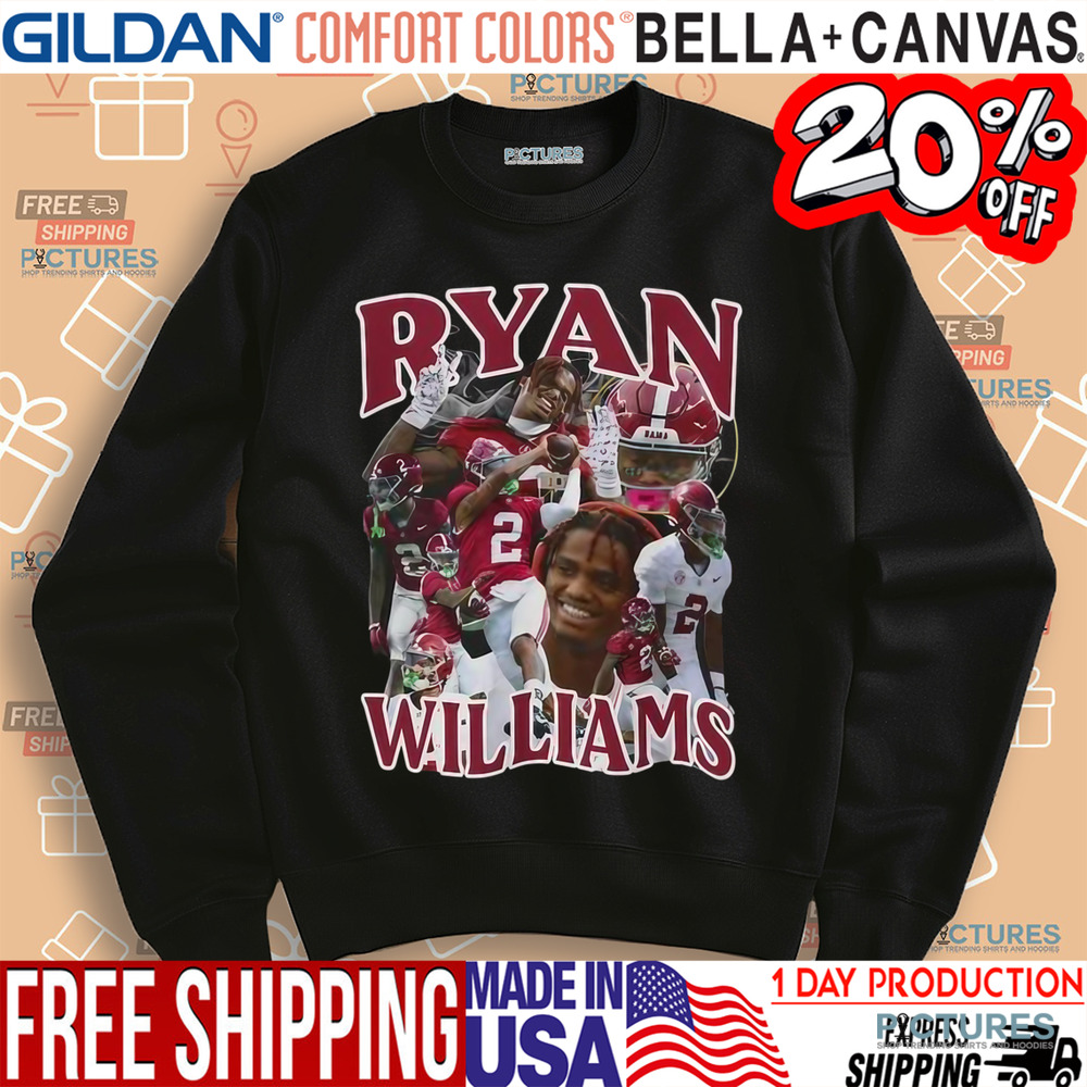 Ryan Williams Alabama Crimson Tide football vintage bootleg shirt