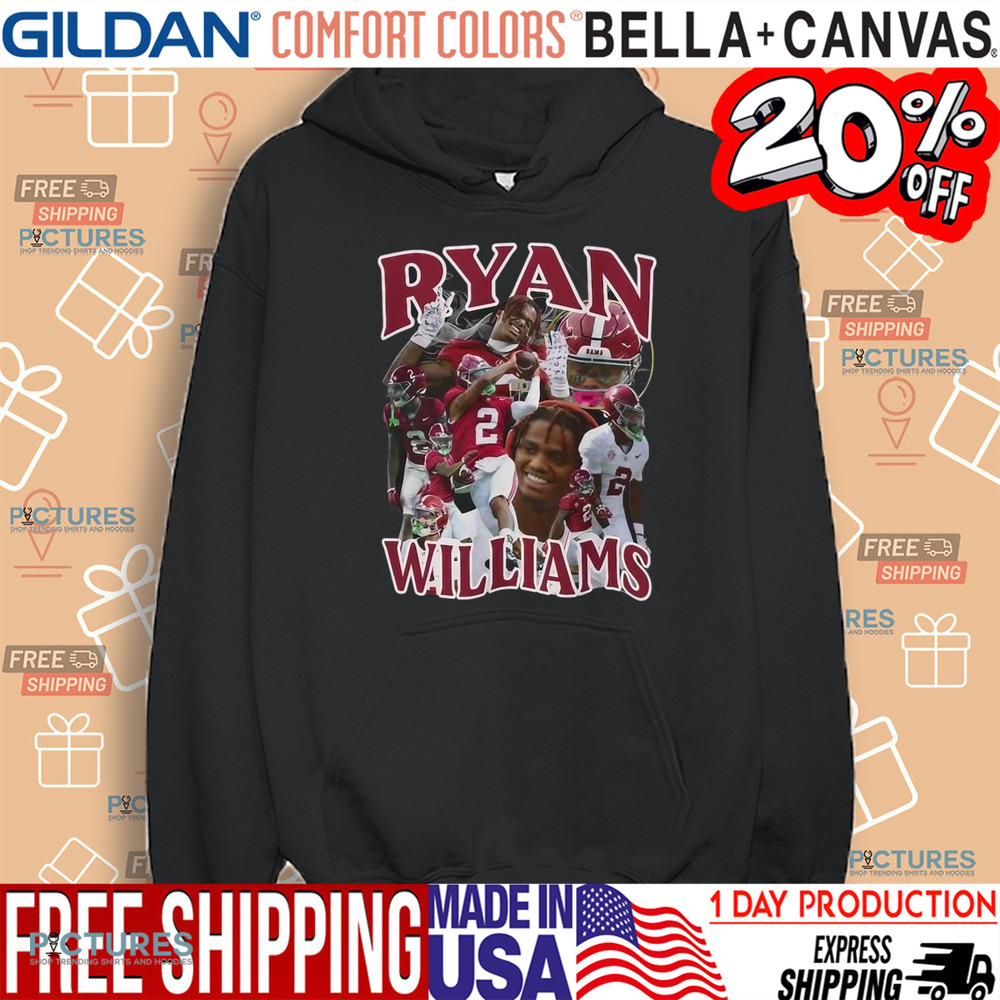 Ryan Williams Alabama Crimson Tide football vintage bootleg shirt