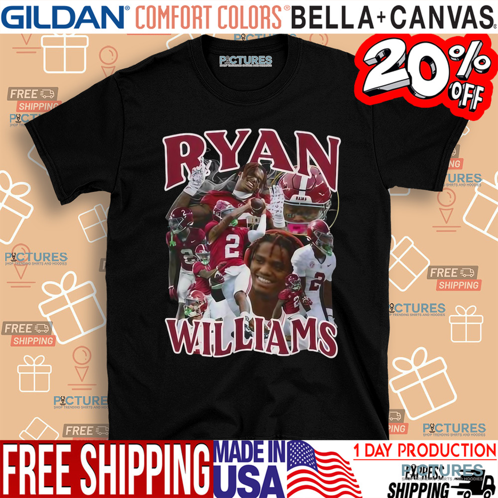 Ryan Williams Alabama Crimson Tide football vintage bootleg shirt