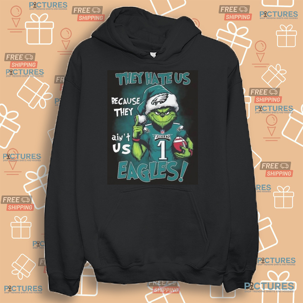 Santa Grinch Philadelphia EaglesThey Hate Us Because They Ain’t Us 2024 Christmas Shirt Santa Grinch Philadelphia EaglesThey Hate Us Because They Ain’t Us 2024 Christmas Shirt