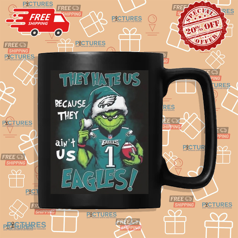 Santa Grinch Philadelphia EaglesThey Hate Us Because They Ain’t Us 2024 Christmas Shirt Santa Grinch Philadelphia EaglesThey Hate Us Because They Ain’t Us 2024 Christmas Shirt