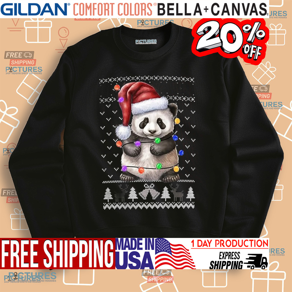 Santa Panda Ugly Christmas Shirt