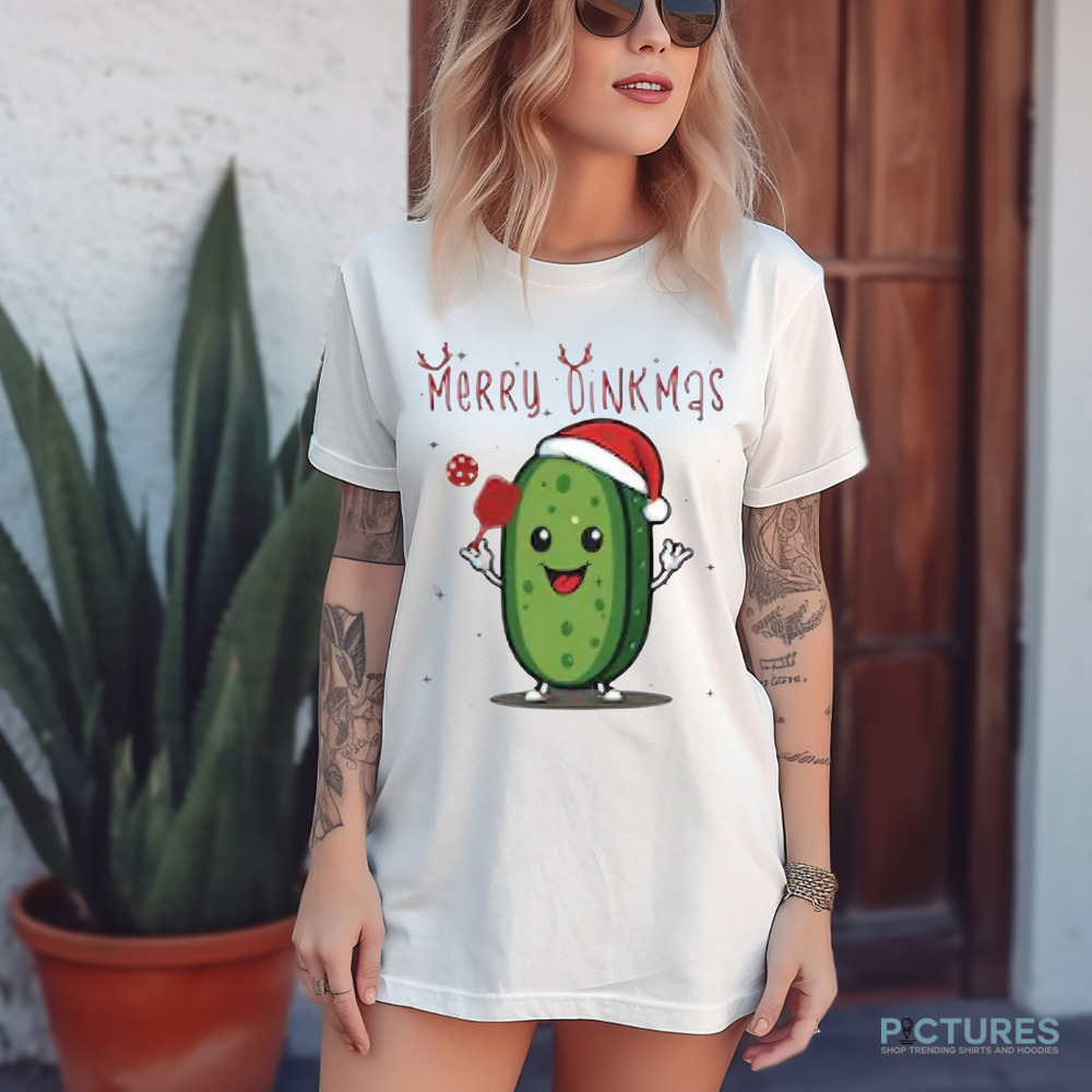 Santa Pickle Merry Dinkmas 2024 Christmas Shirt