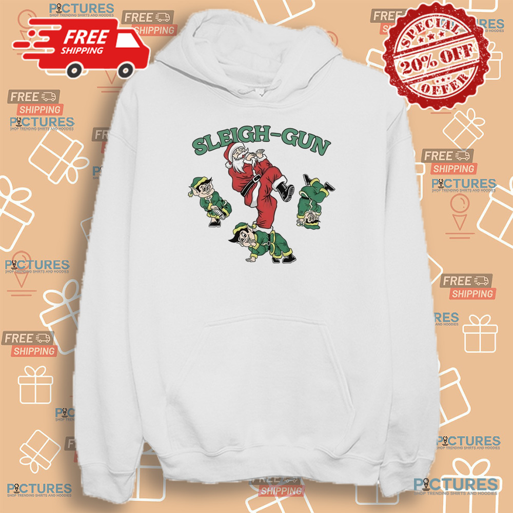 Santa and Elf Sleigh Gun Christmas Shirt Santa and Elf Sleigh Gun Christmas Shirt