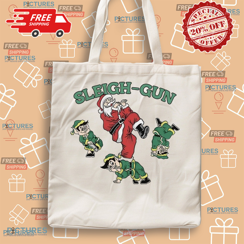 Santa and Elf Sleigh Gun Christmas Shirt Santa and Elf Sleigh Gun Christmas Shirt