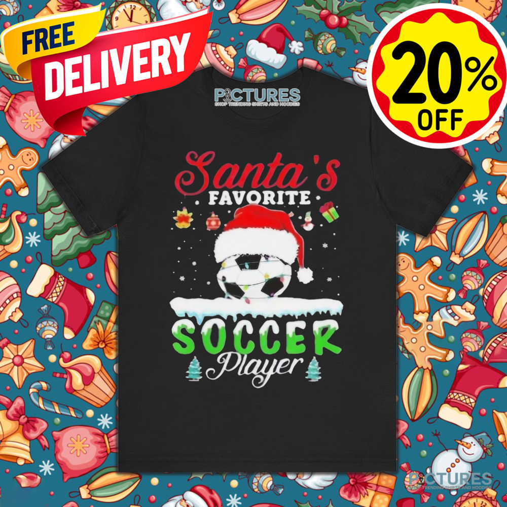 Santa’s Favorite Soccer Player Christmas Football Shirt