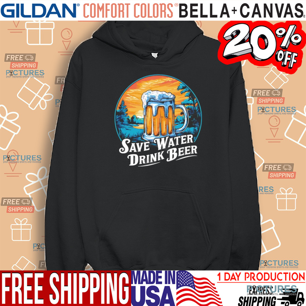 Save water drink beer vintage shirt