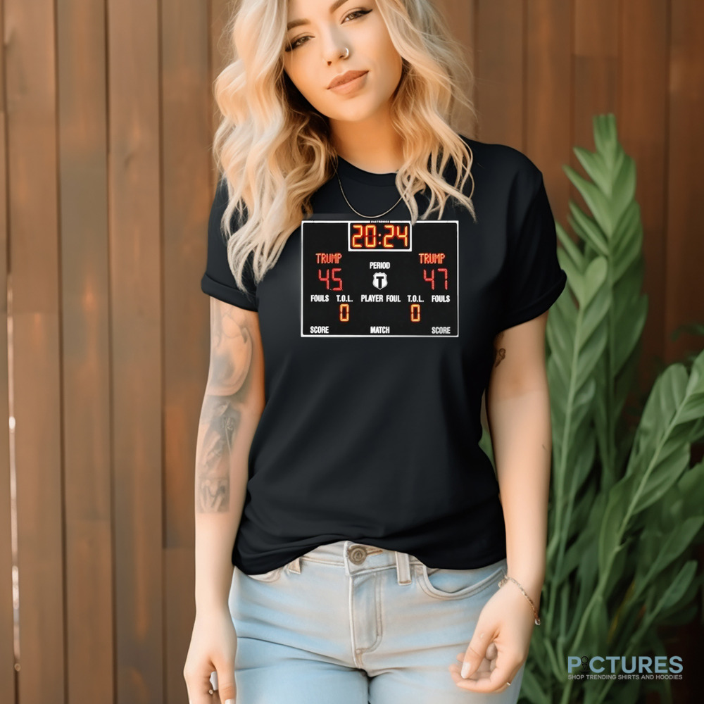 Scoreboard Donald Trump 45 47 Period Player Foul Match Shirt