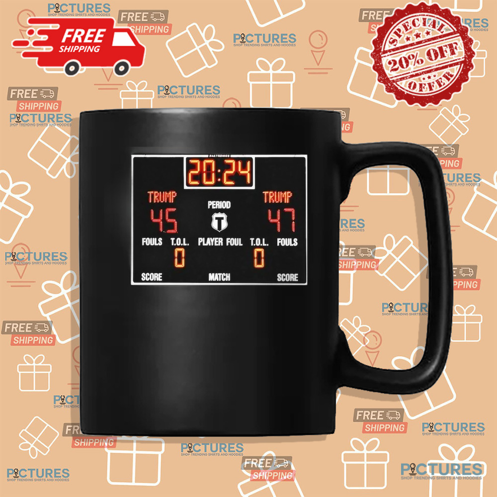 Scoreboard Donald Trump 45 47 Period Player Foul Match Shirt Scoreboard Donald Trump 45 47 Period Player Foul Match Shirt