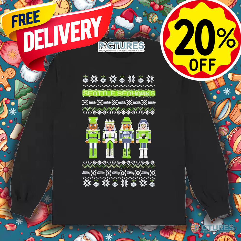 Seattle Seahawks Holiday Nutcracker ugly Christmas shirt