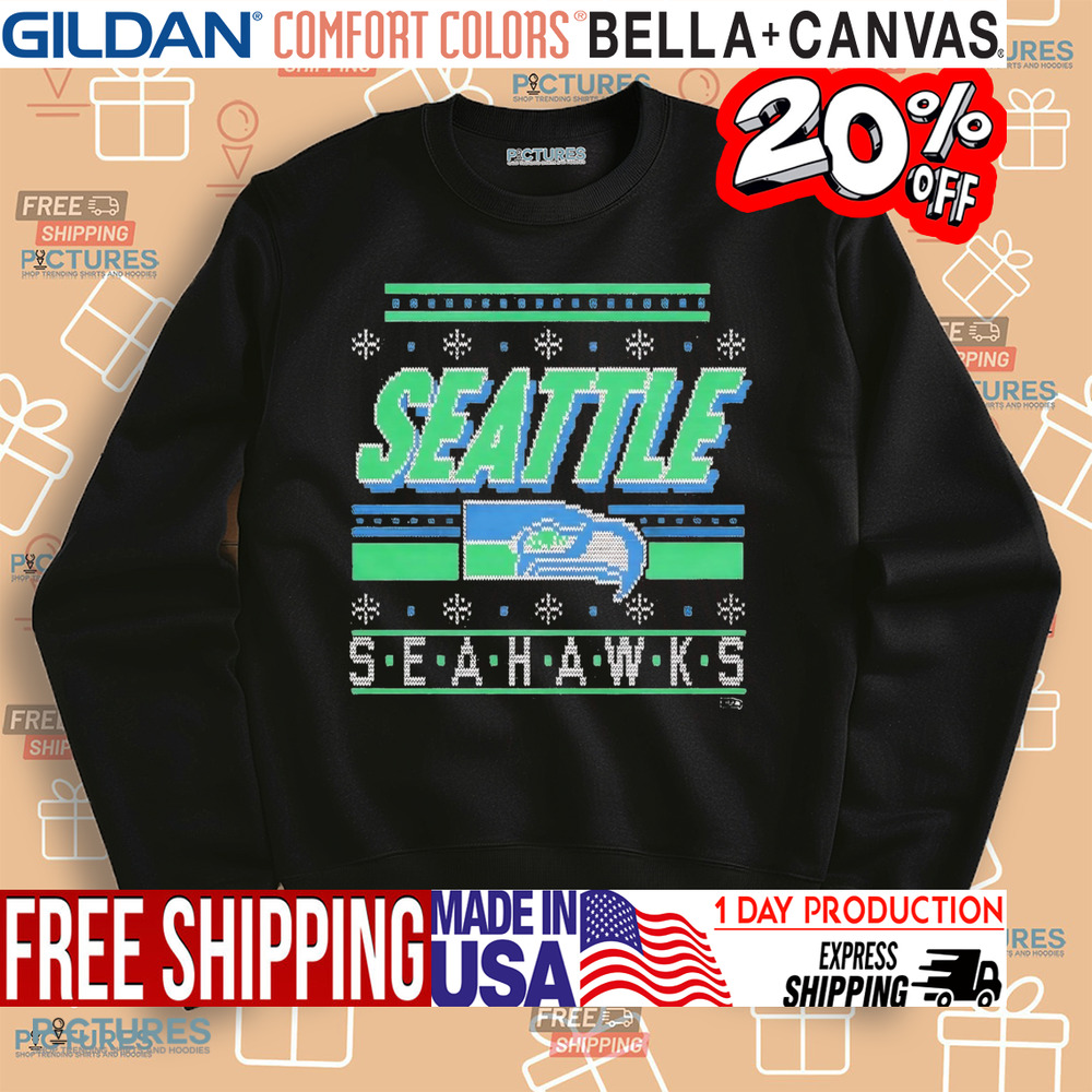 Seattle Seahawks ugly Christmas shirt