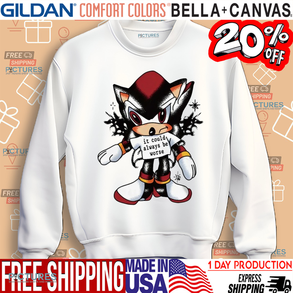 Shadow the Hedgehog It Could Always Be Worse Shirt