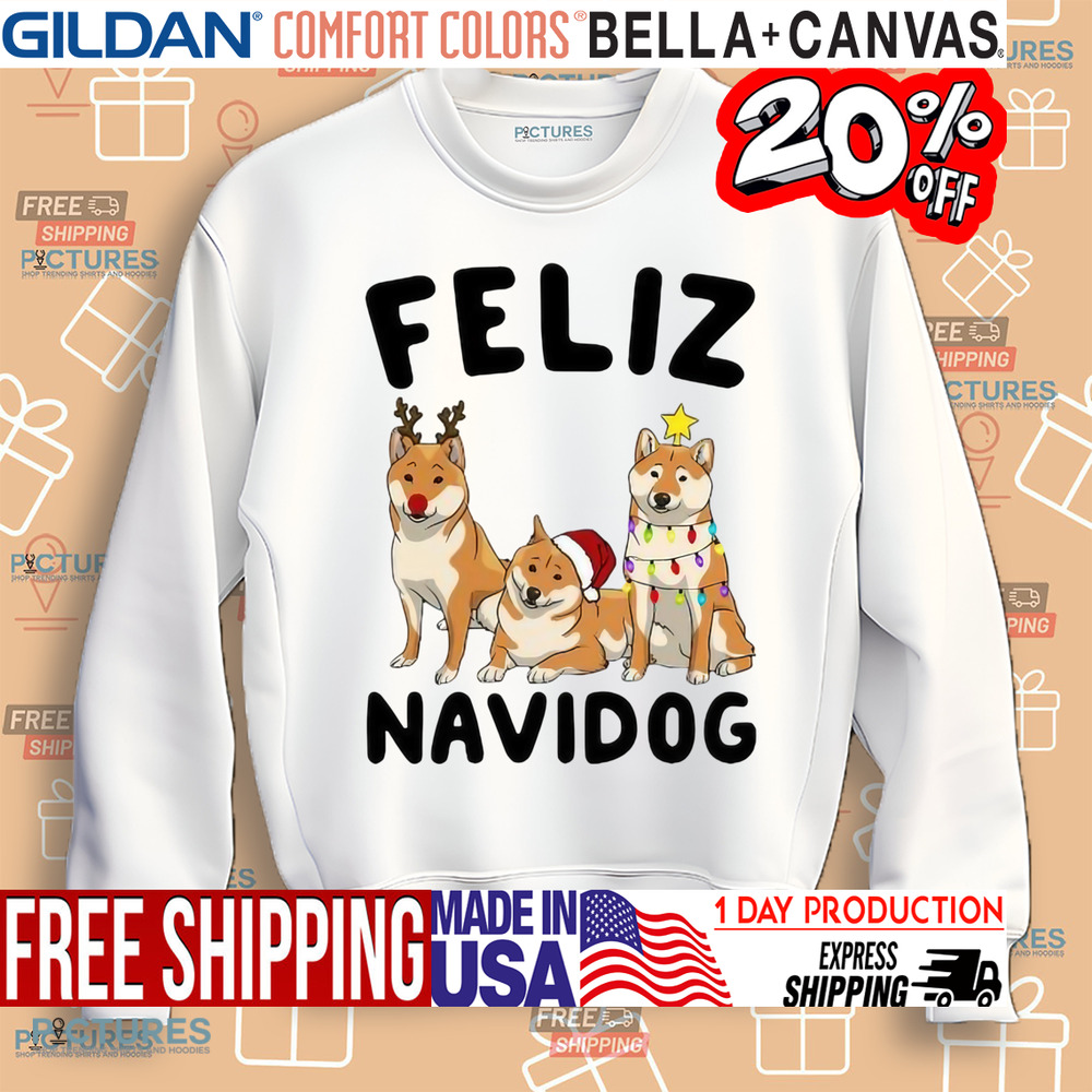 Shiba Inu Feliz Navidog Christmas Shirt