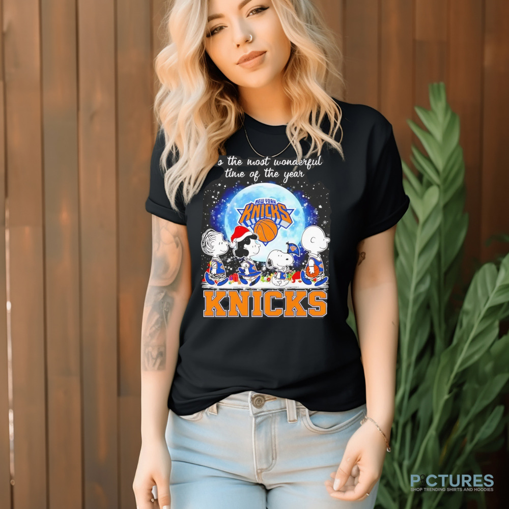 Snoopy New York Knicks It's the most wonderful time of the year christmas shirt
