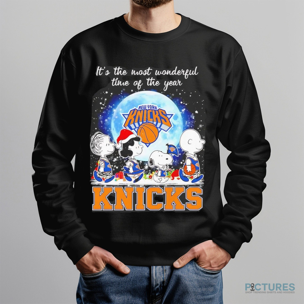 Snoopy New York Knicks It's the most wonderful time of the year christmas shirt