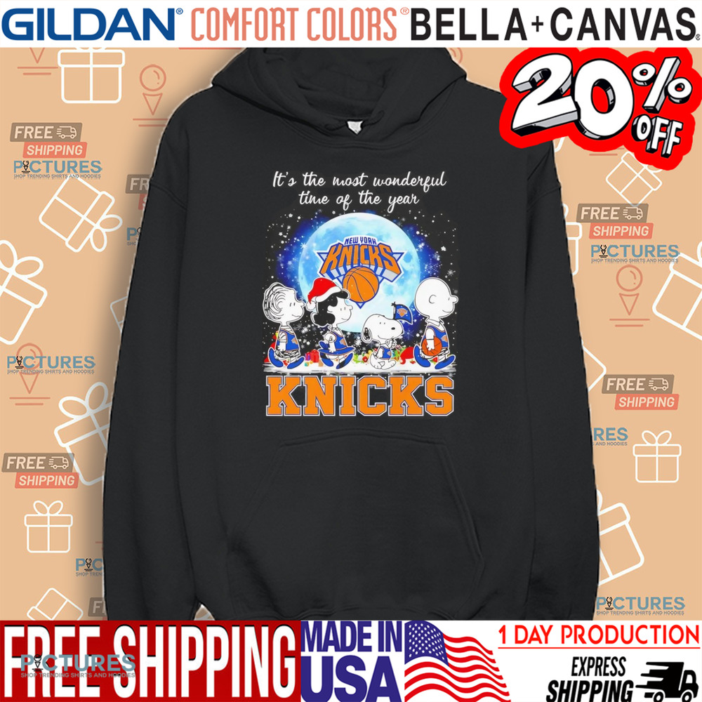 Snoopy New York Knicks It's the most wonderful time of the year christmas shirt