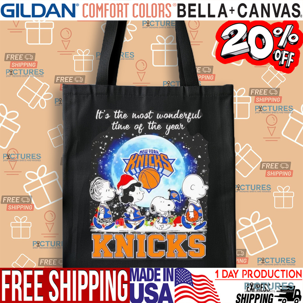 Snoopy New York Knicks It's the most wonderful time of the year christmas shirt