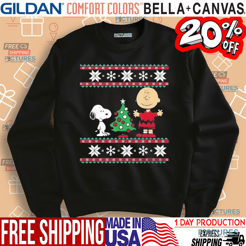 Snoopy Peanuts Charlie Christmas Tree 2024 Shirt