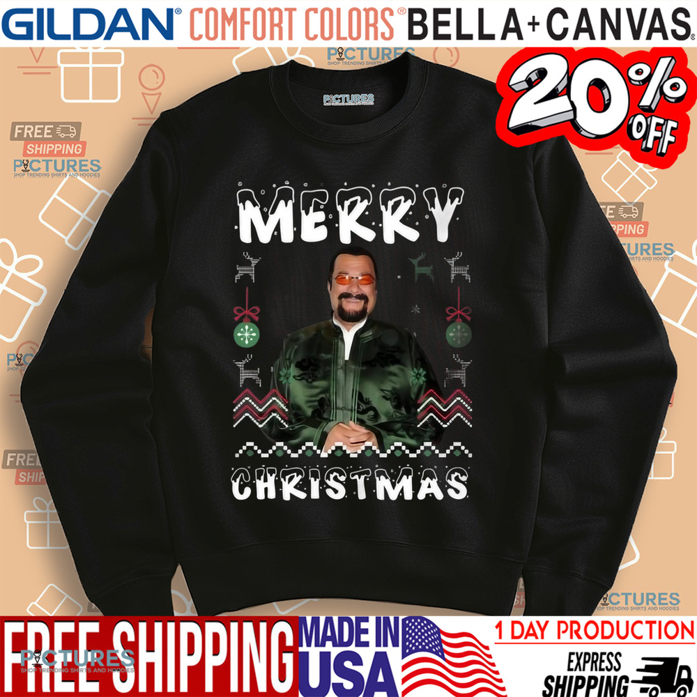 Steven Seagal Merry Christmas Ugly Shirt