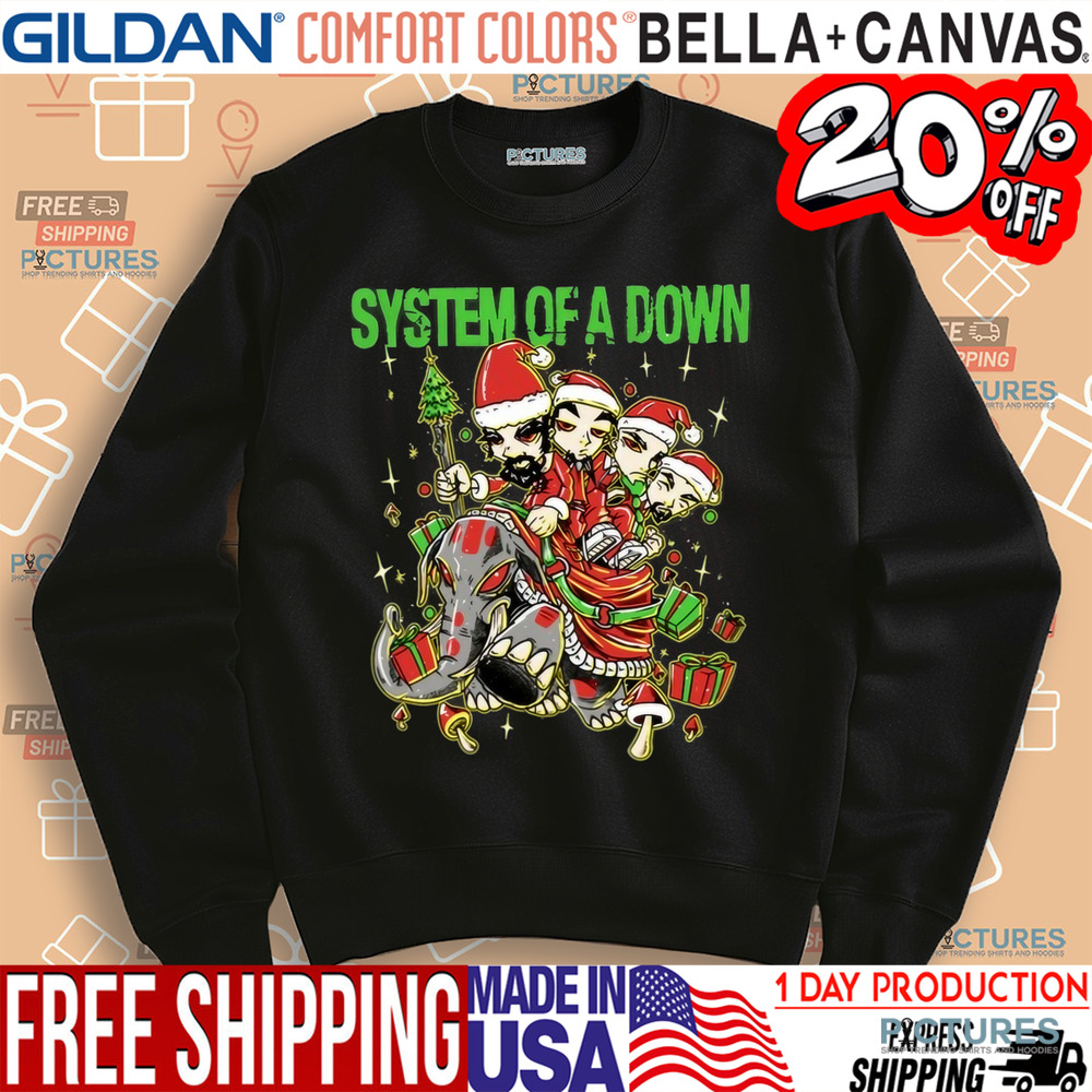 System Of A Down Mushroom People Holiday 2024 Shirt