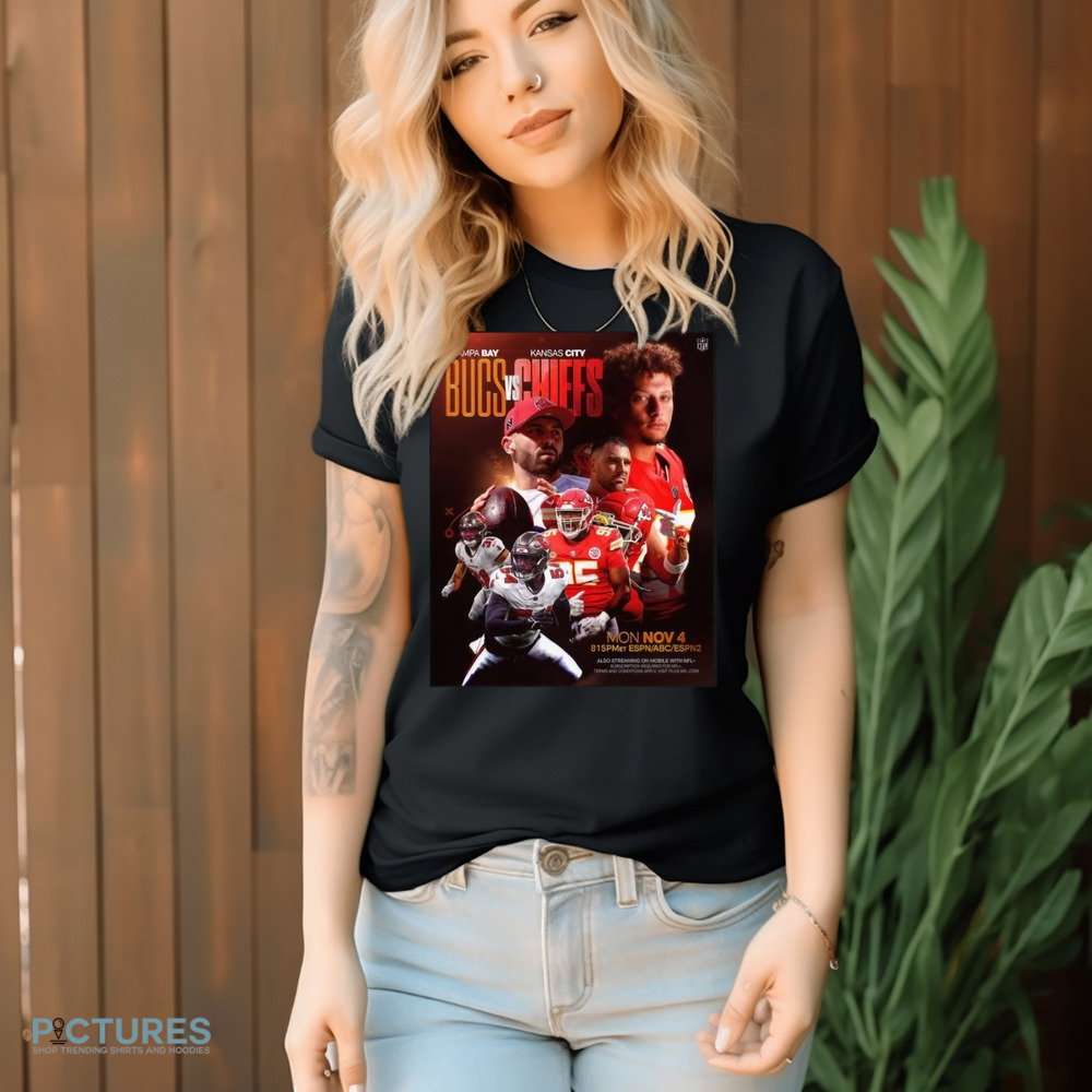 Tampa Bay Buccaneers vs Kansas City Chiefs 2024 Week 9 Matchup Shirt