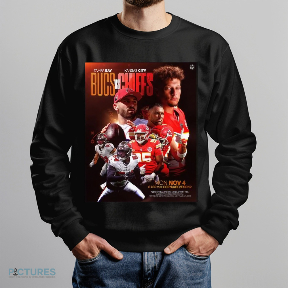 Tampa Bay Buccaneers vs Kansas City Chiefs 2024 Week 9 Matchup Shirt Tampa Bay Buccaneers vs Kansas City Chiefs 2024 Week 9 Matchup Shirt
