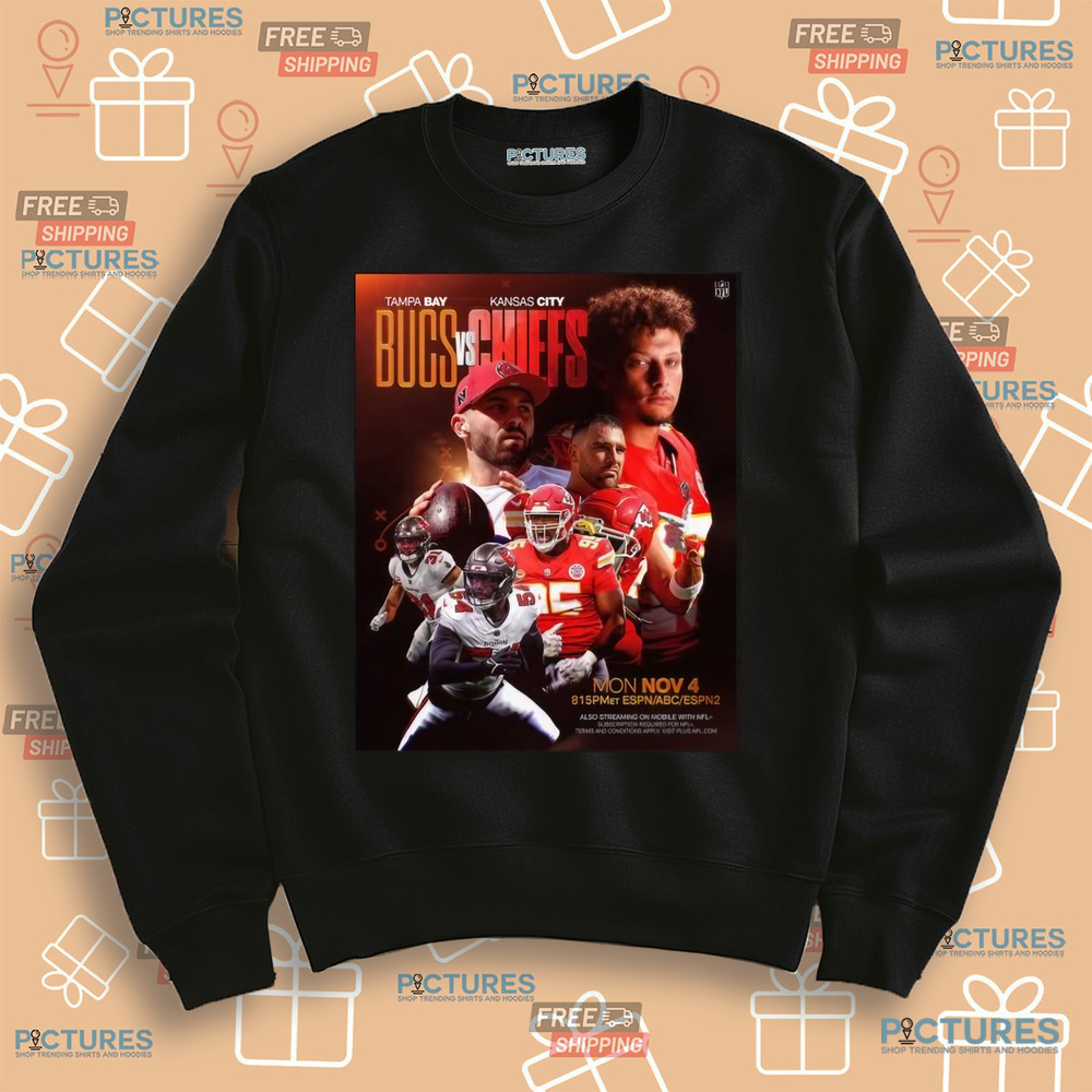 Tampa Bay Buccaneers vs Kansas City Chiefs 2024 Week 9 Matchup Shirt Tampa Bay Buccaneers vs Kansas City Chiefs 2024 Week 9 Matchup Shirt