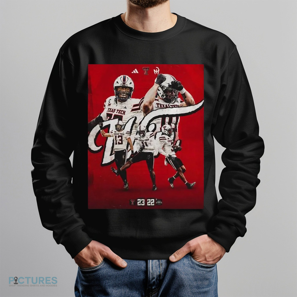 Texas Tech Red Raiders 23-22 Win Iowa State Football 2024 Game Final Score shirt Texas Tech Red Raiders 23-22 Win Iowa State Football 2024 Game Final Score shirt