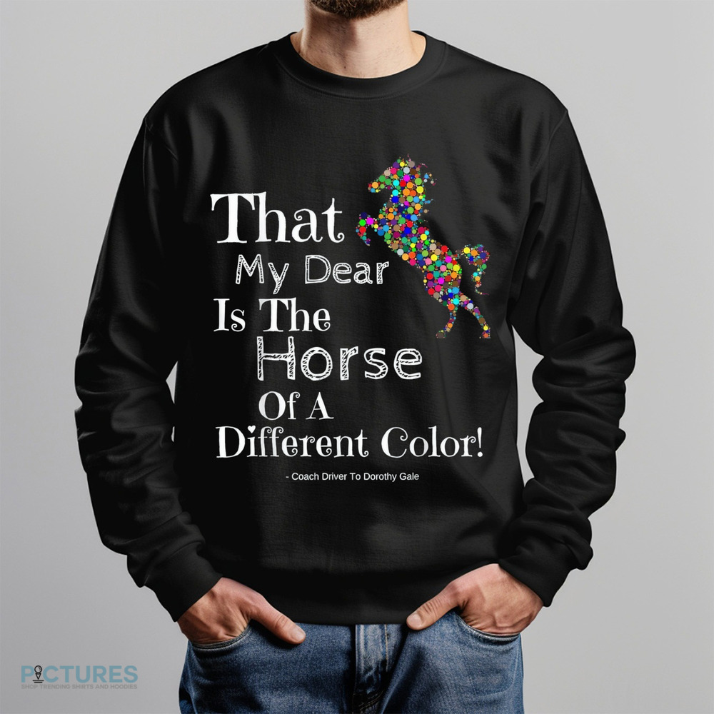 That My Dear Is The Horse Of A Different Color Coach Driver To Dorothy Gale Shirt