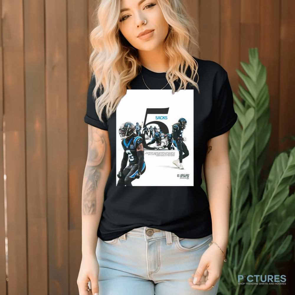 The Carolina Panthers’ Defense Delivered A Season High 5.0 Sacks In Game Against The Kansas City Chiefs NFL Shirt