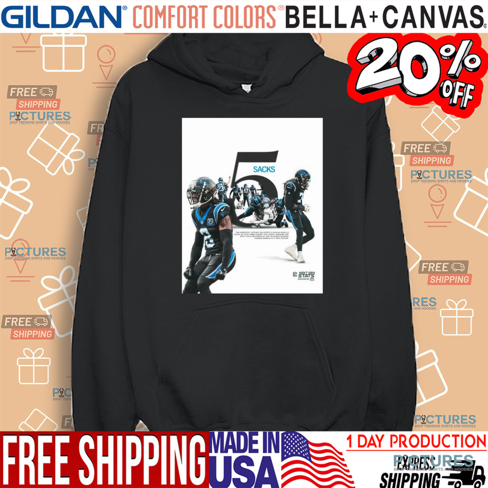 The Carolina Panthers’ Defense Delivered A Season High 5.0 Sacks In Game Against The Kansas City Chiefs NFL Shirt