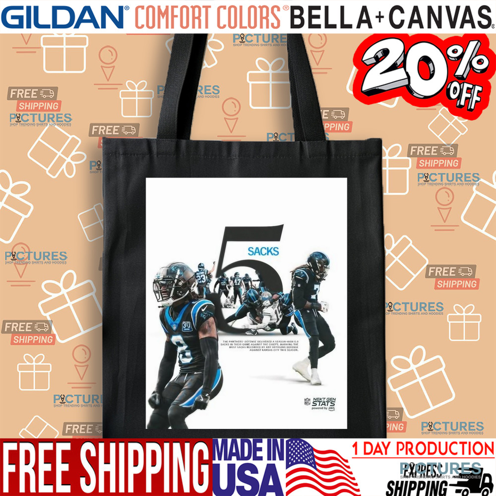 The Carolina Panthers’ Defense Delivered A Season High 5.0 Sacks In Game Against The Kansas City Chiefs NFL Shirt